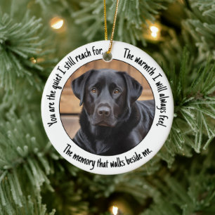 Custom Your Photo Quiet Verse Remembrance Memorial Ceramic Tree Decoration