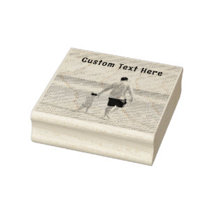 Custom Your Photo Rubber Stamp with Text