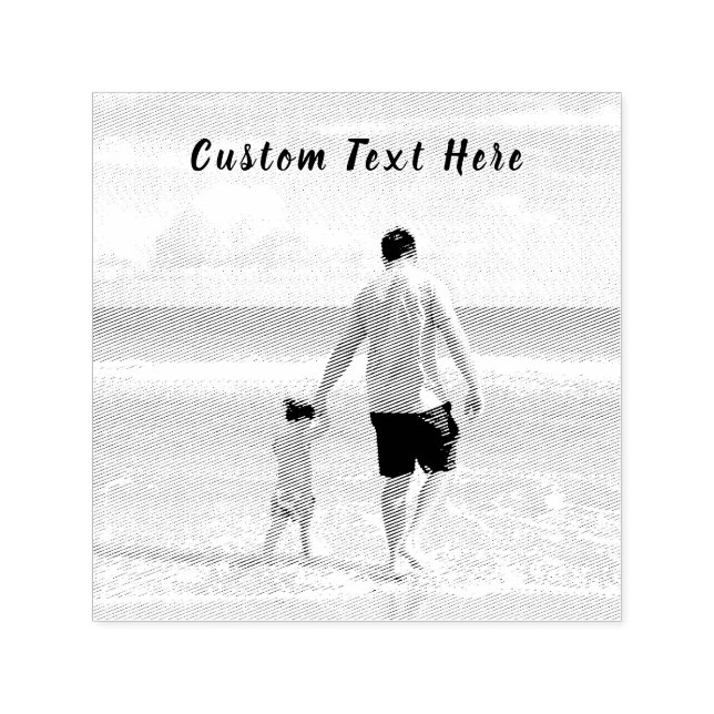 Custom Your Photo Stamp with Text (Design)