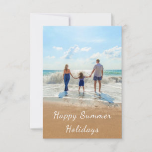 Custom Your Photo Summer Holidays Card