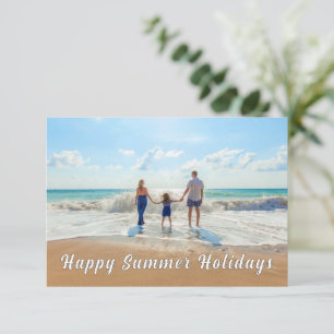 Custom Your Photo Summer Holidays Card
