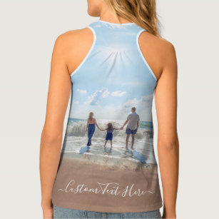 Custom Your Photo Tank Top Gift with Text Name