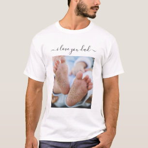 Custom Your Photo Text Father's T-Shirt Gift