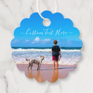 Custom Your Photo Text Favour Tags Personalised