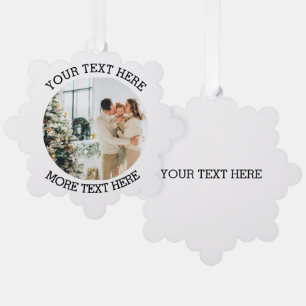  Custom Your Photo  Tree Decoration Card