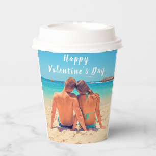 Custom Your Photo Valentine's Day Paper Cups