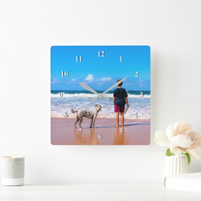 Custom Your Photo Wall Clock Personalised (Home)