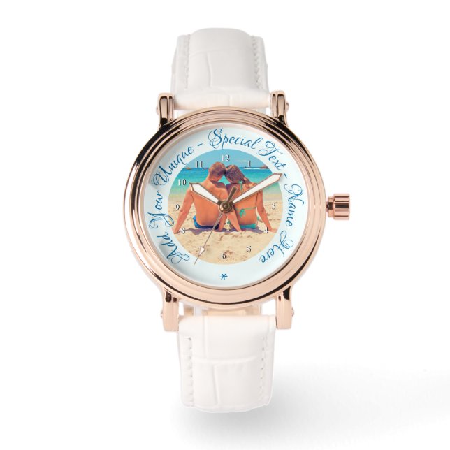 Custom Your Photo Watch Gift and Text Personalised (Front)