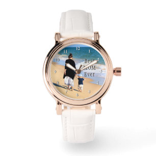 Custom Your Photo Watch Gift Text - Best Mum Ever