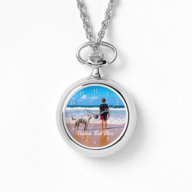 Custom Your Photo Watch with Text (Front)