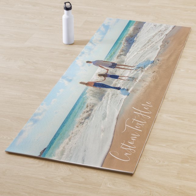 Custom Your Photo Yoga Mat with Text Personalised (In Situ)