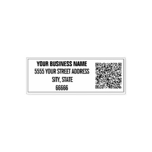 Custom Your QR Code Address Stamp Template