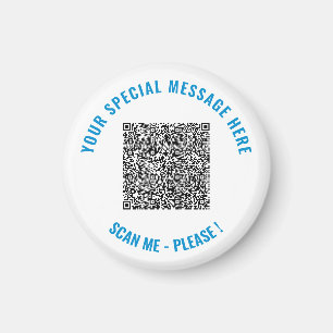 Custom Your QR Code and Text Magnet Example