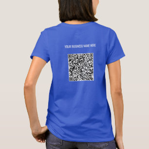 Custom Your QR Code and Text Name Business T-Shirt