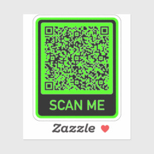 Custom Your QR Code Bumper Sticker Example