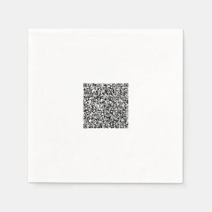 Custom Your QR Code Personalised Napkins Example