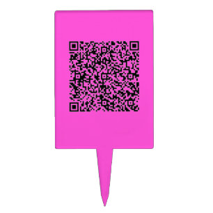 Custom Your QR Code Scan Cake Topper Choose Colour