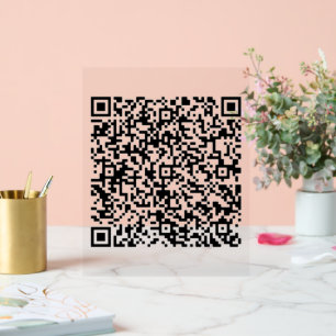 Custom Your QR Code Scan Personalised Acrylic Sign