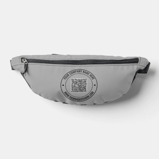Custom Your QR Code Text Fanny Pack Choose Colours (Lay Down)