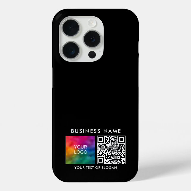 Custom Your QR Code Upload Business Logo Here Case-Mate iPhone Case (Back)