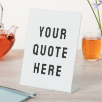Custom Your Quote Here Personalised Text Table