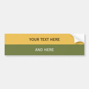 Custom your text, image & background colour bumper sticker