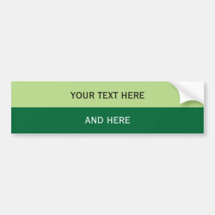 Custom your text, image & background colour bumper sticker