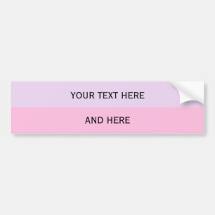 Custom your text, image & background colour bumper sticker