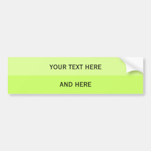 Custom your text, image & background colour bumper sticker