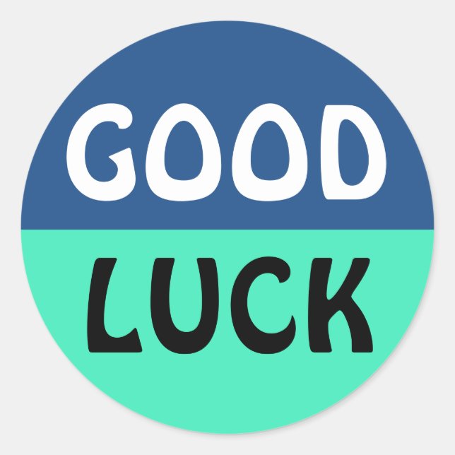 Custom your text, image & background colour classic round sticker (Front)