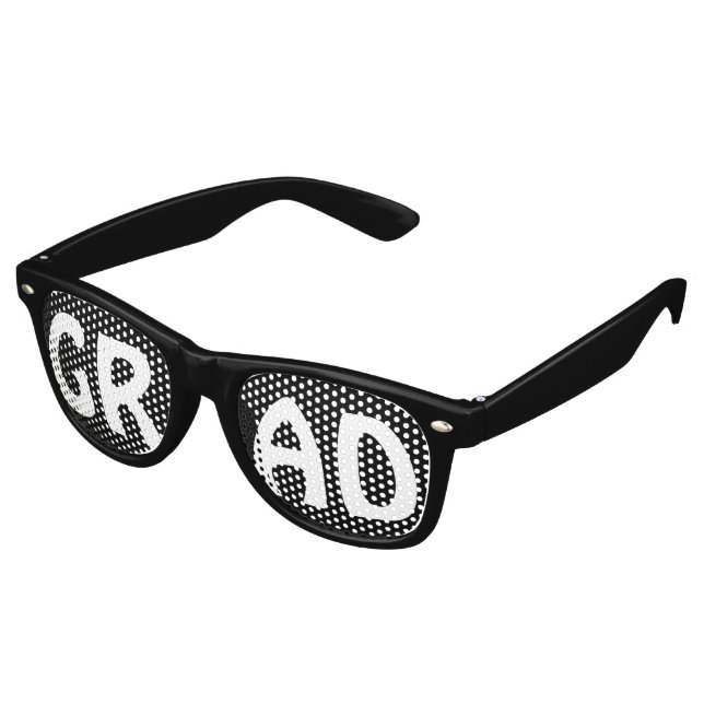 Custom your text, image & background colour retro sunglasses (Angled)