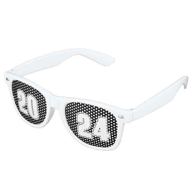Custom your text, image & background colour retro sunglasses (Angled)
