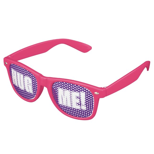 Custom your text, image & background colour retro sunglasses (Angled)
