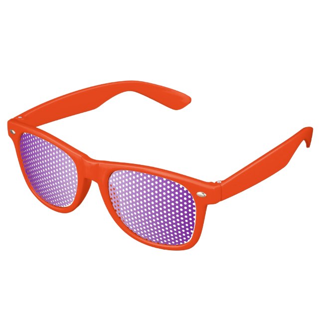 Custom your text, image & background colour retro sunglasses (Angled)