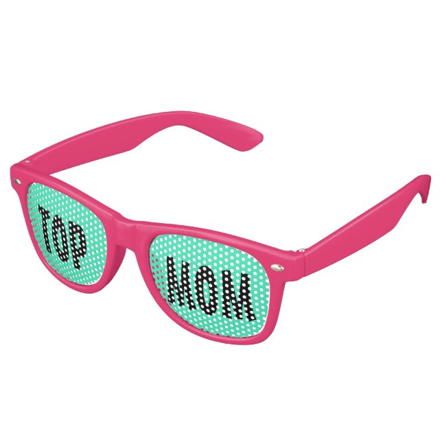 Custom your text, image & background colour retro sunglasses (Angled)