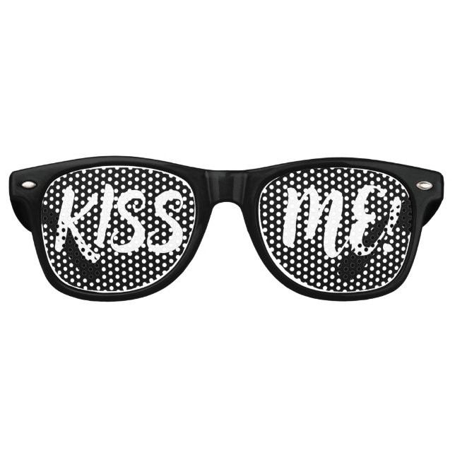 Custom your text, image & background colour retro  sunglasses (Front)