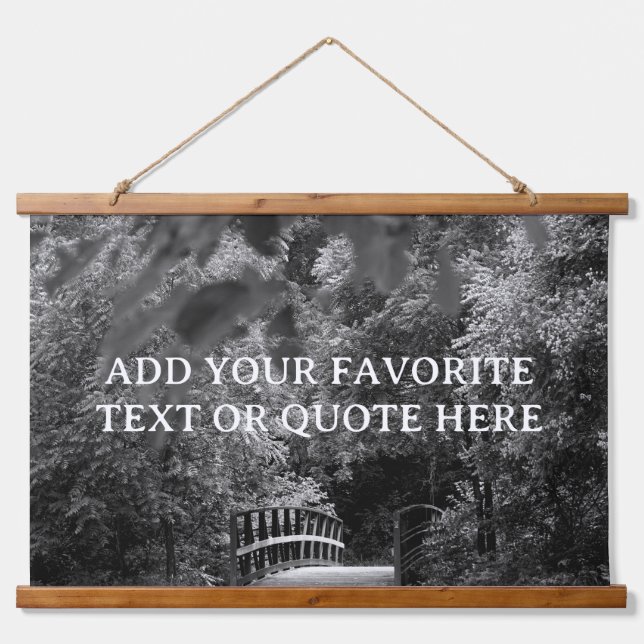 Custom Your Text Motivational Quote  Hanging Tapestry (Front)