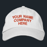 Custom Your Text Name and Colours Embroidered Hat<br><div class="desc">Easy Personalised Promotional Hat - Add Your Text - Name - Company / Number / Letter / Slogan - Tagline / or Website , Phone , E-mail , Social Media Handle , Address , Logo - Photo / more - Choose Your Colour / Size / Font - Make your unique...</div>