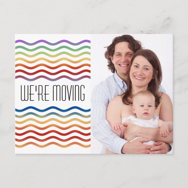 Custom your text, sign, image & background announcement postcard (Front)