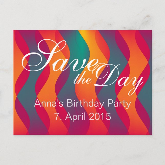 Custom your text, sign, image & background postcard (Front)