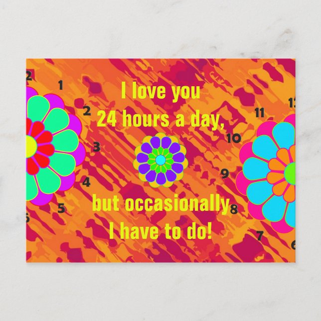 Custom your text, sign, image & background postcard (Front)