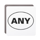 Custom Your Town or City Euro Oval