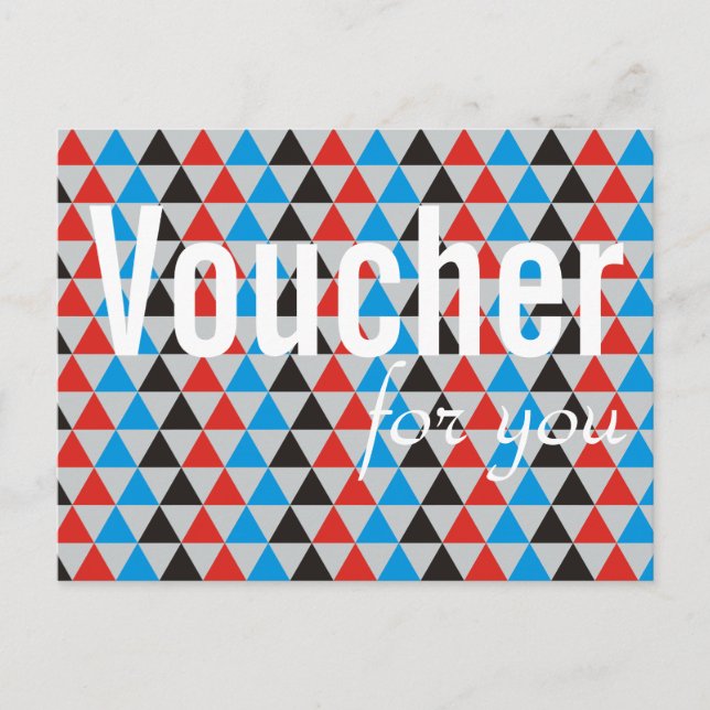 Custom your voucher with text, sign, image & back postcard (Front)