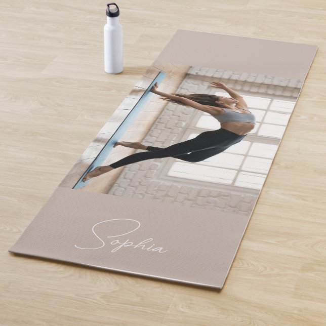Custom Your Yoga Photo With Text Yoga Mat (In Situ)