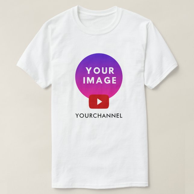 Custom Youtube Channel Name T-Shirt (Design Front)