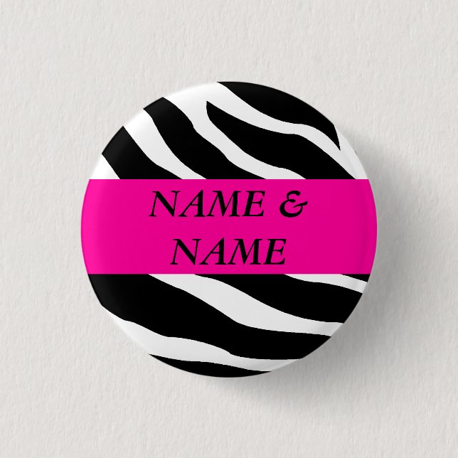 Custom Zebra Button (Front)