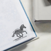 Custom Zebra Ex Libris Bookplate
