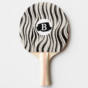 Custom Zebra Stripe Ping Pong Paddle