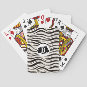 Custom Zebra Stripe Poker Cards
