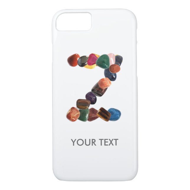 Customable Gemstone Initial "Z" Case-Mate iPhone Case (Back)